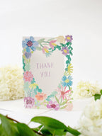 Thank you Flower Heart Lasercut Card by Ash & Rose