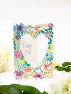 Thank you Flower Heart Lasercut Card by Ash & Rose