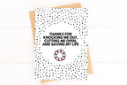 Thank You For Saving Me Card For Surgeon by Five Dot Post