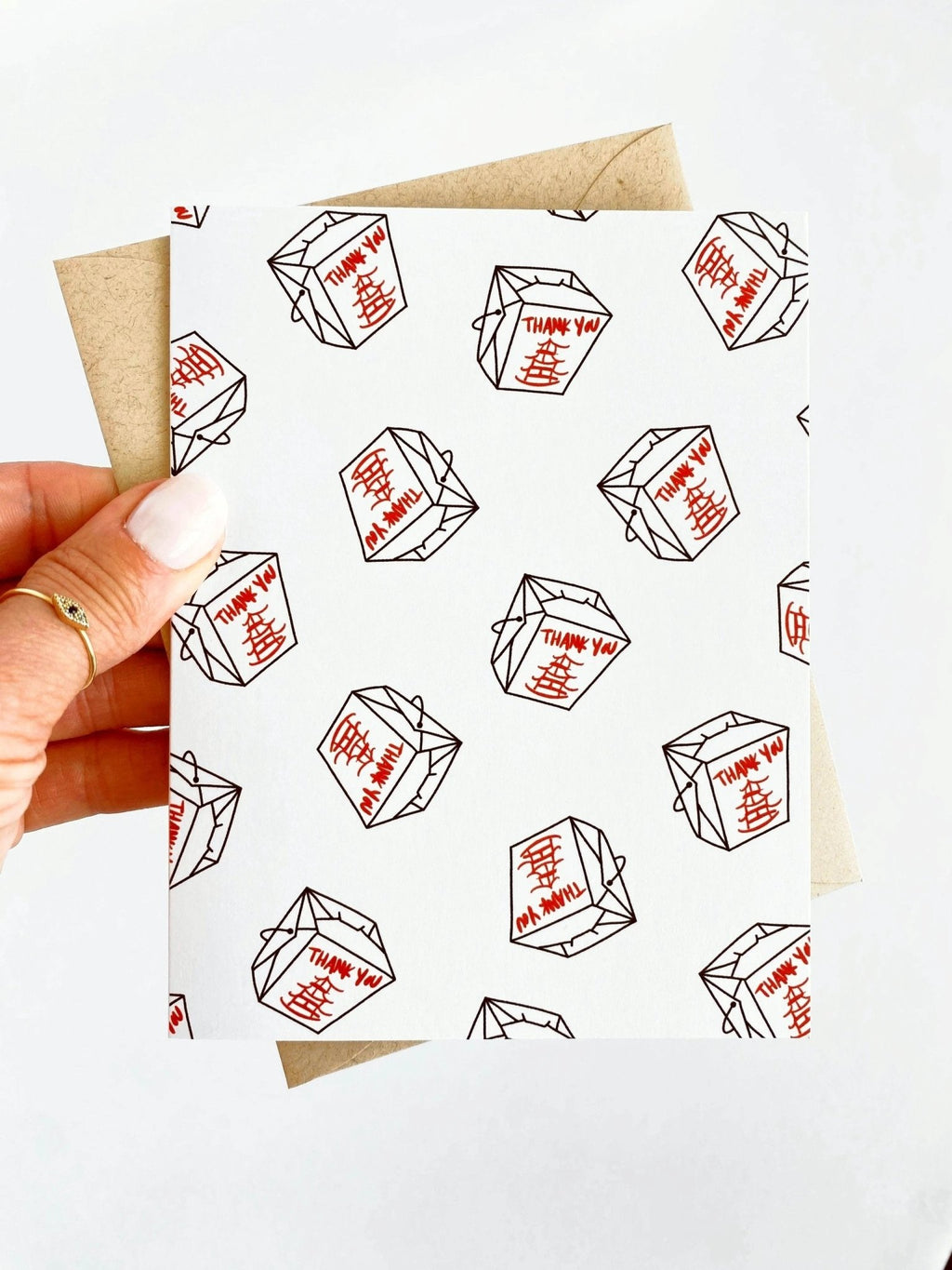 Thank You Take Out Food Appreciation Card by Five Dot Post