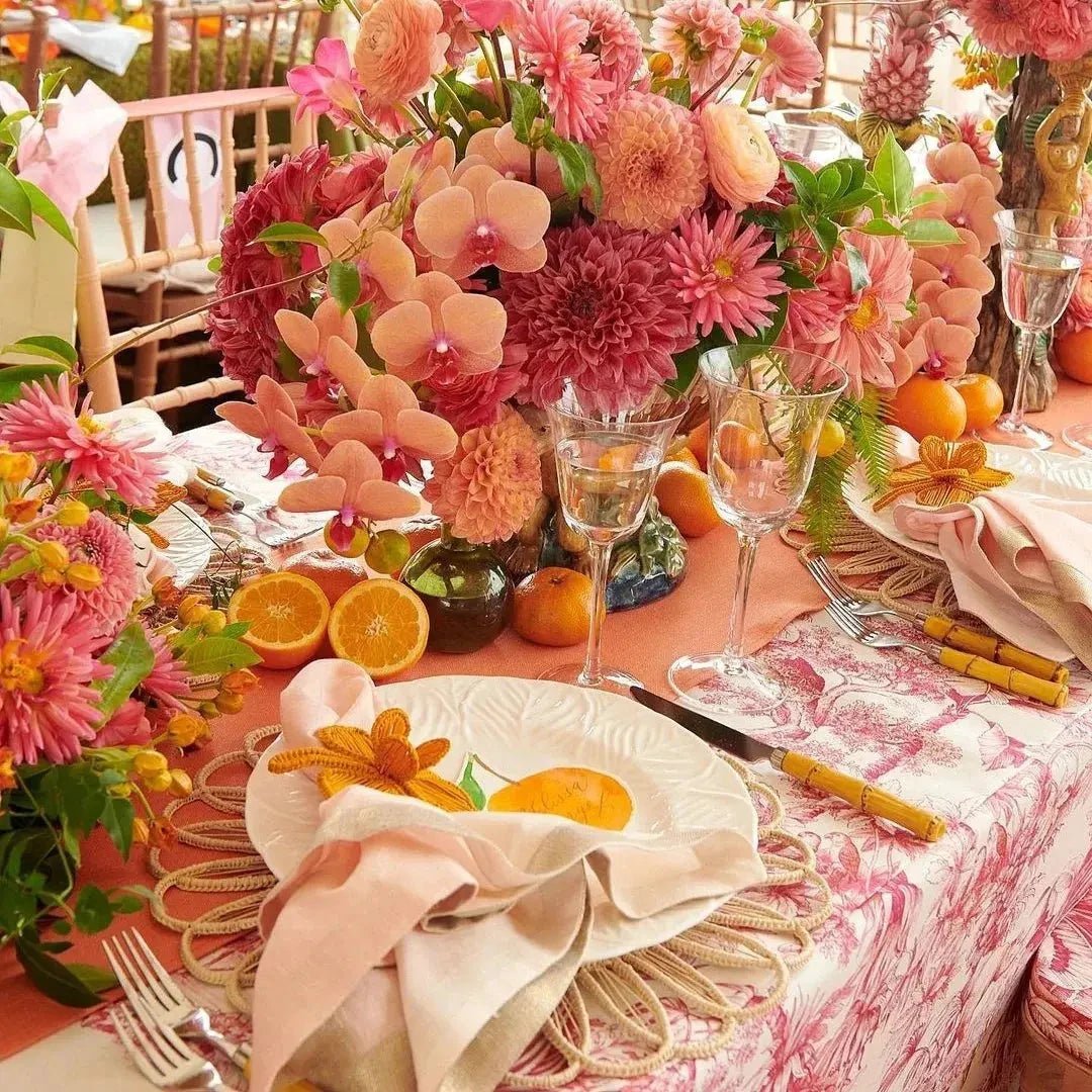 Thanksgiving Orchid Handwoven Iraca Napkin Ring by MacondoForever