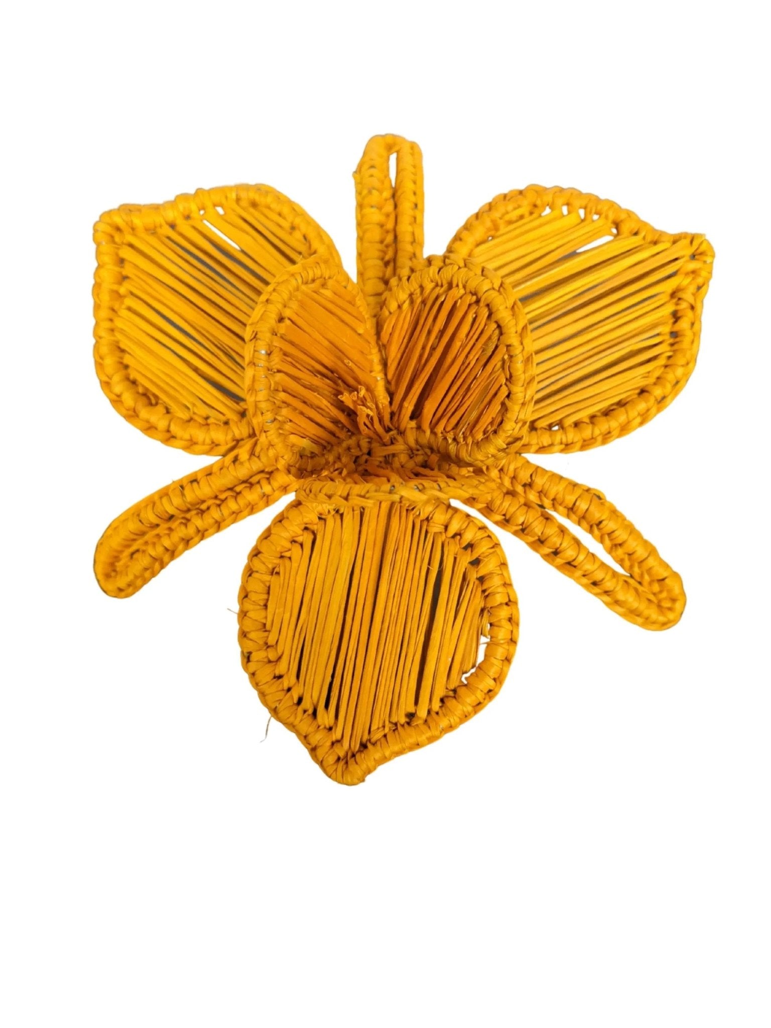 Thanksgiving Orchid Handwoven Iraca Napkin Ring by MacondoForever