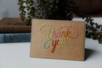 Thank You Script Greeting Cards