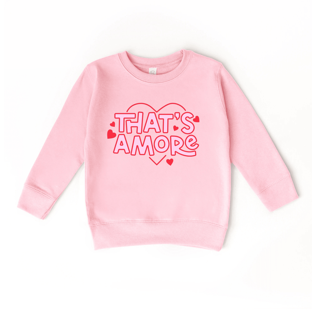 That's Amore toddler or youth Sweater, Valentine's Day collection by Benny and Ray Apparel
