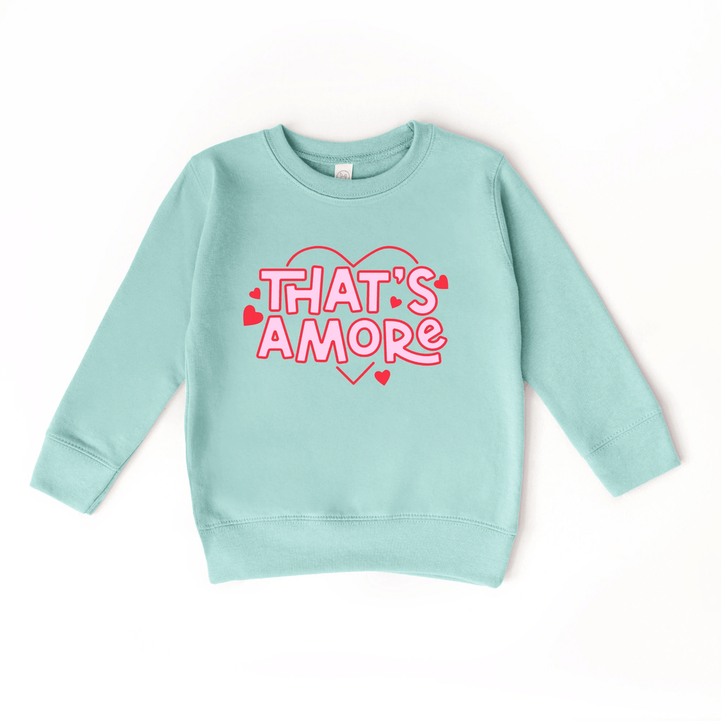 That's Amore toddler or youth Sweater, Valentine's Day collection by Benny and Ray Apparel