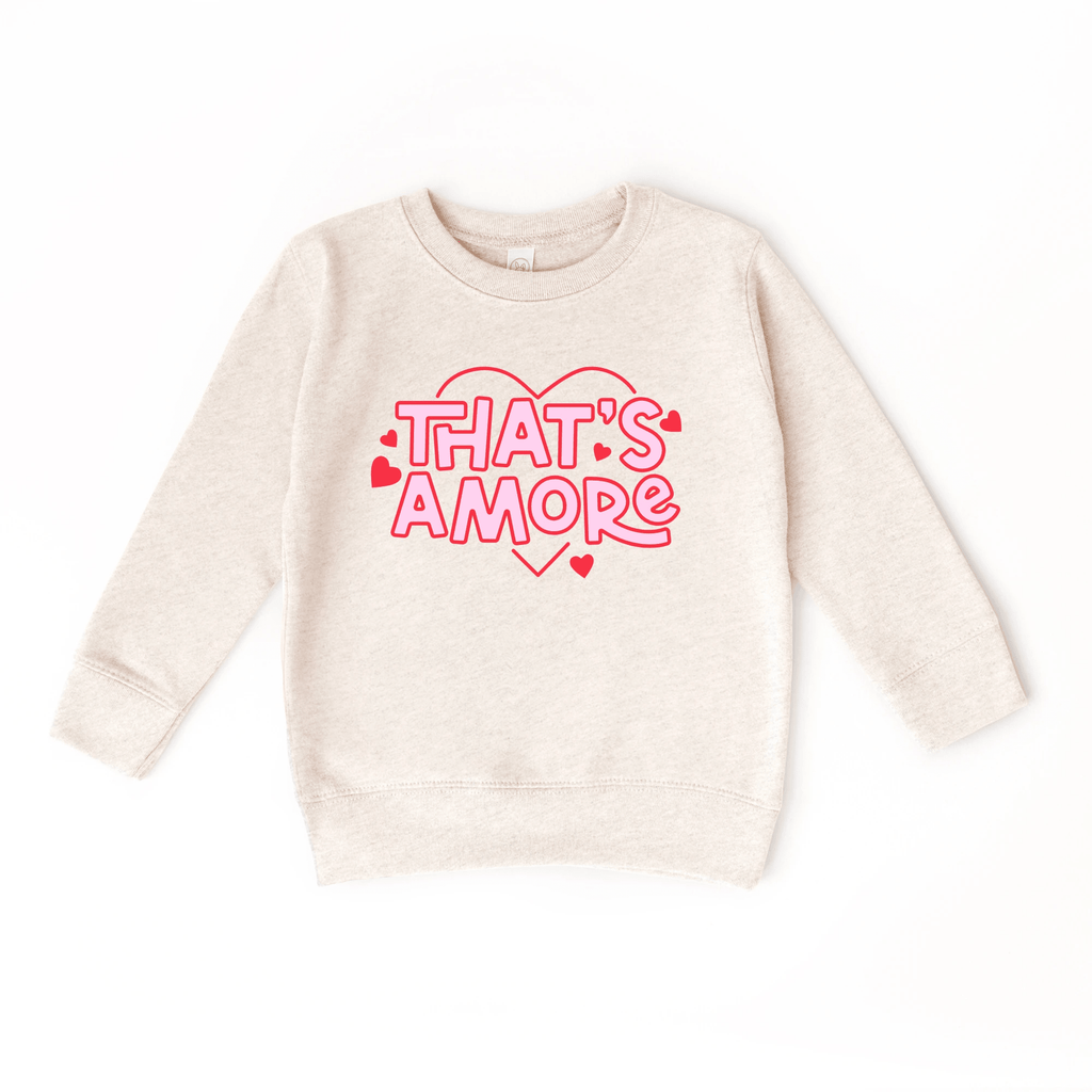 That's Amore toddler or youth Sweater, Valentine's Day collection by Benny and Ray Apparel