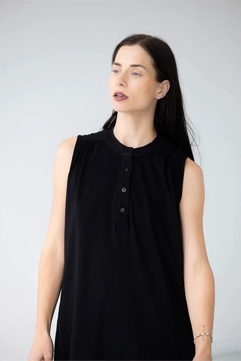 The Aisha Cotton Mini Lounge Dress NIGHTSHIRTS La Vie Bien The Aisha Cotton Mini Lounge Dress