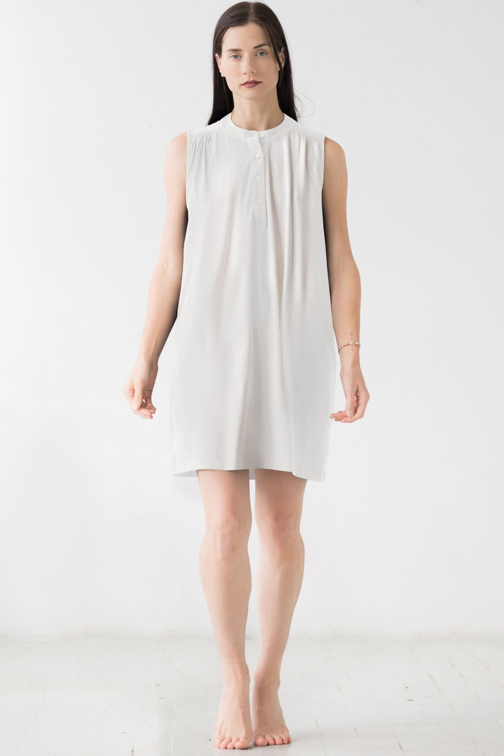The Aisha Cotton Mini Lounge Dress NIGHTSHIRTS La Vie Bien The Aisha Cotton Mini Lounge Dress