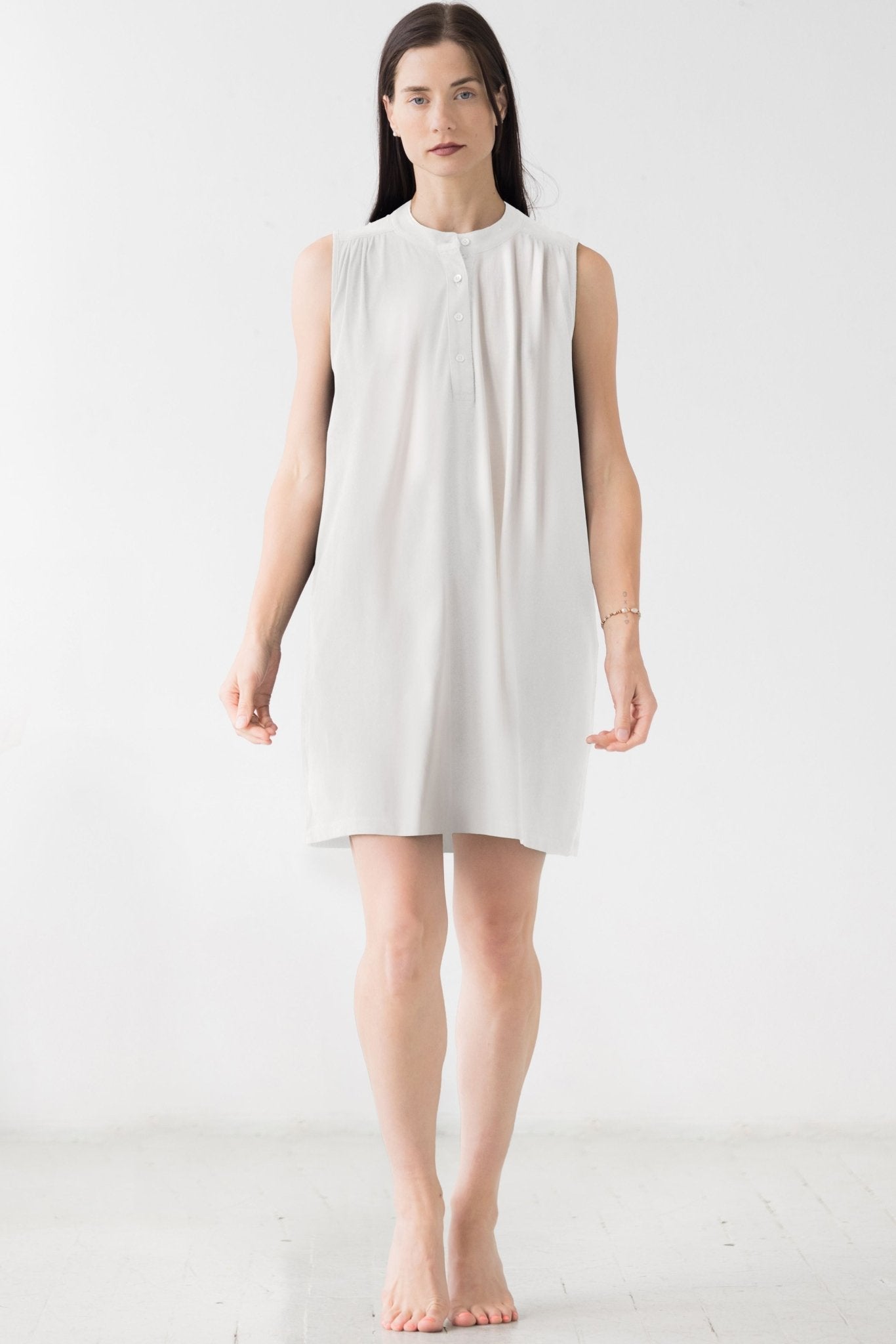 The Aisha Cotton Mini Lounge Dress NIGHTSHIRTS La Vie Bien The Aisha Cotton Mini Lounge Dress