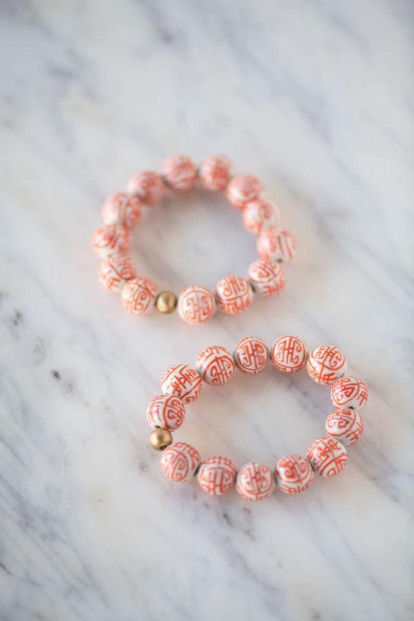 The Barre Bracelet in Orange by TheTinyTassel