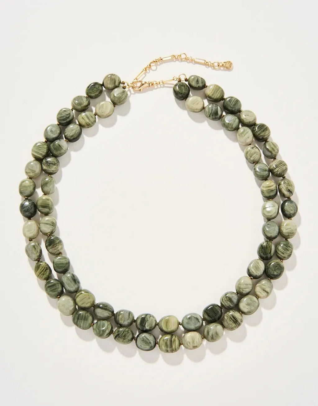 The Bluff Necklace 18" Silver Leaf Jasper Jewelry La Vie Bien The Bluff Necklace 18" Silver Leaf Jasper