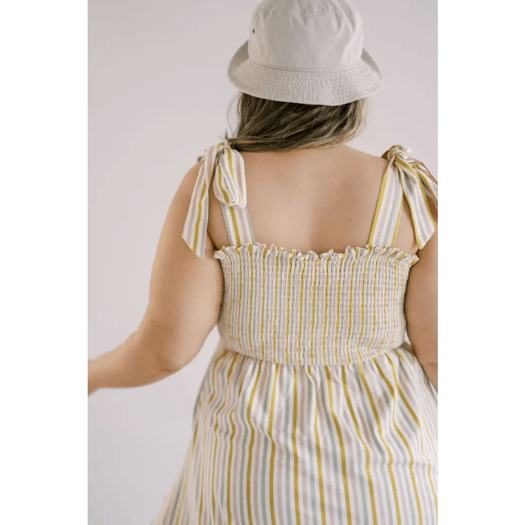 The Day Dress in Multi - Stripe
