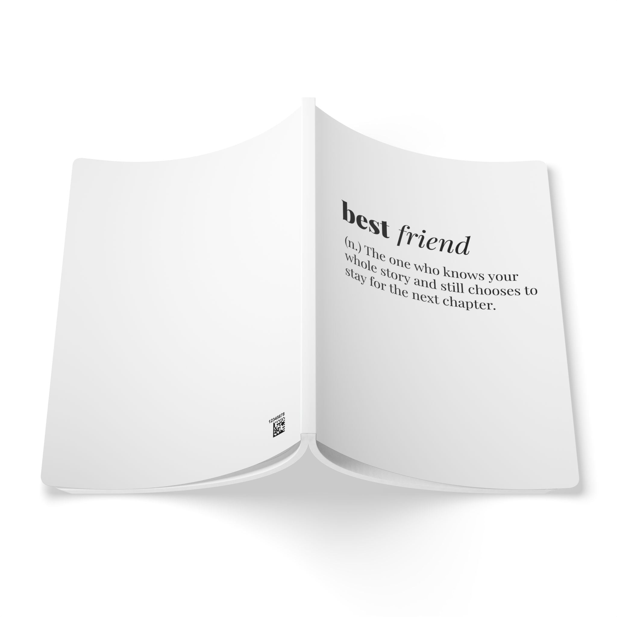 The definition of a best friend Journal- Softcover Notebook gift with Quote Paper products La Vie Bien The definition of a best friend Journal- Softcover Notebook gift with Quote