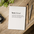 The definition of a best friend Journal- Softcover Notebook gift with Quote Paper products La Vie Bien The definition of a best friend Journal- Softcover Notebook gift with Quote
