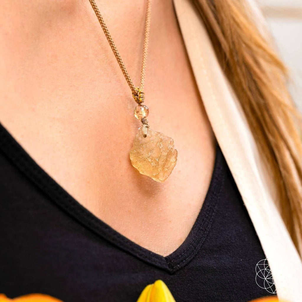 The Destiny Relic – Libyan Desert Glass Pendant by Conscious Items