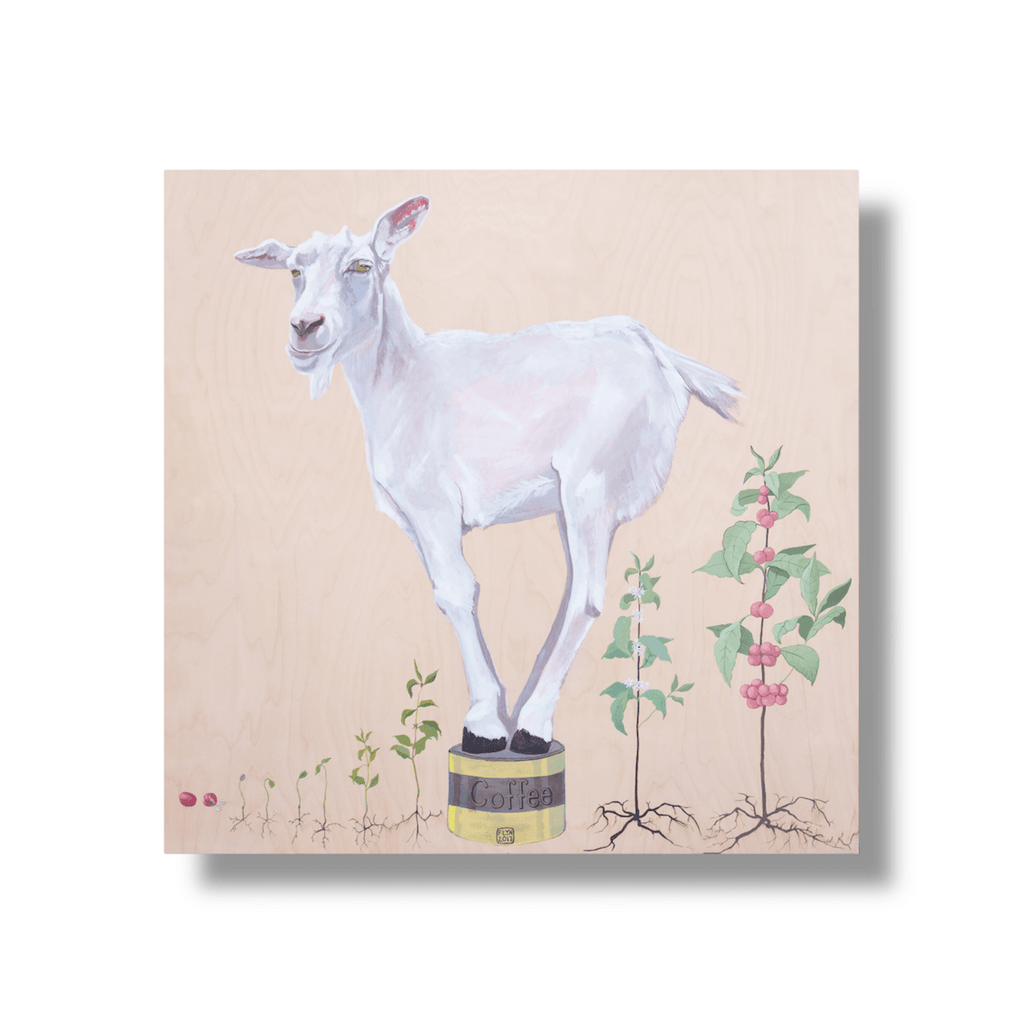 The Discoverer Goat Sticker by FLYNhats