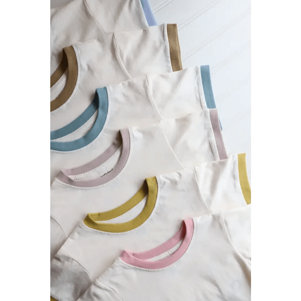 The Everyday Ringer Tee for Kids in Brown by Polished Prints
