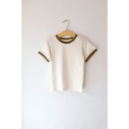 The Everyday Ringer Tee for Kids in Brown by Polished Prints