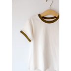 The Everyday Ringer Tee for Kids in Brown by Polished Prints