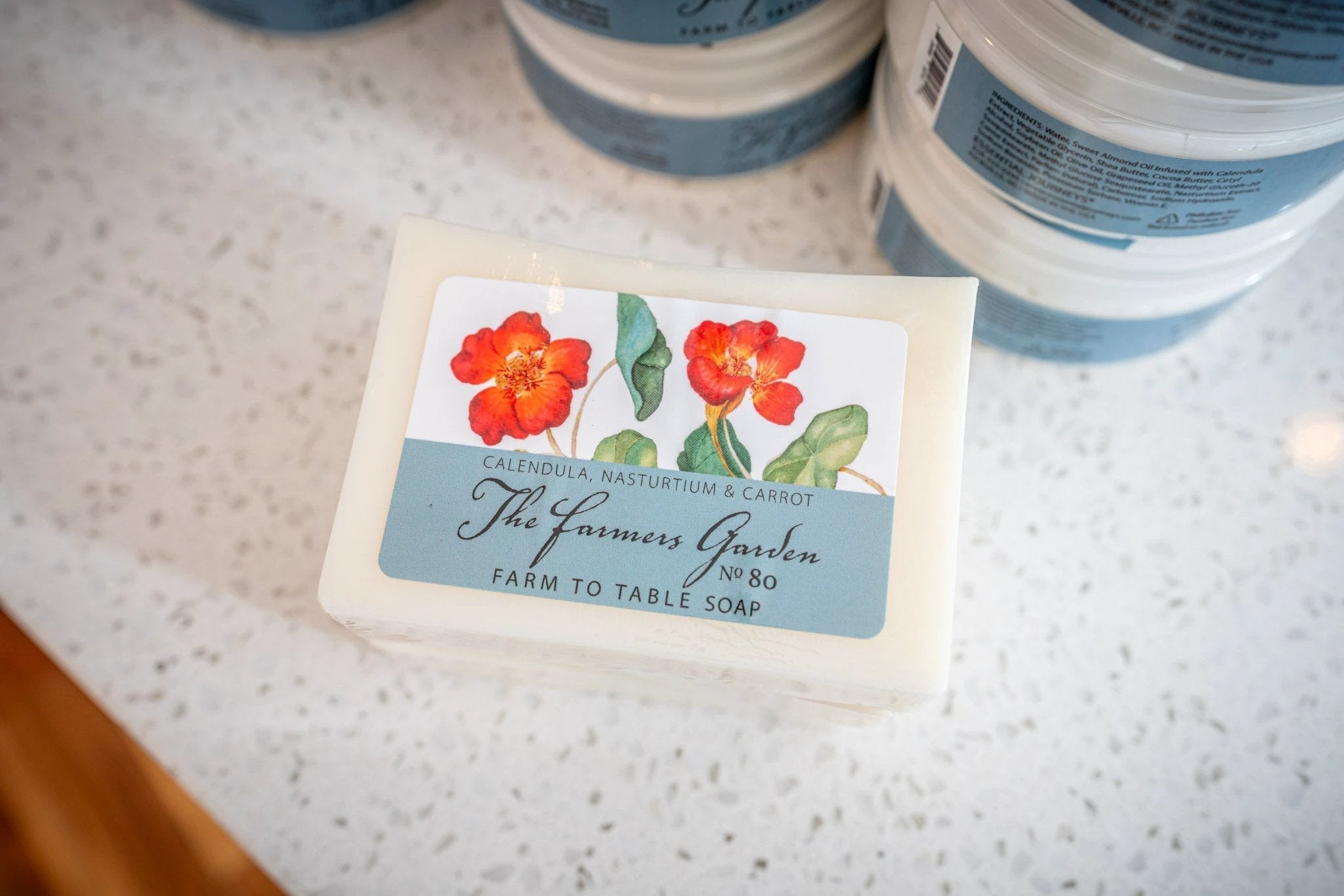 THE FARMERS GARDEN 5 oz. ~ FARM TO TABLE SOAP SLICE by Essential Journeys