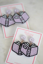 The Gibson Earring in Purple by TheTinyTassel