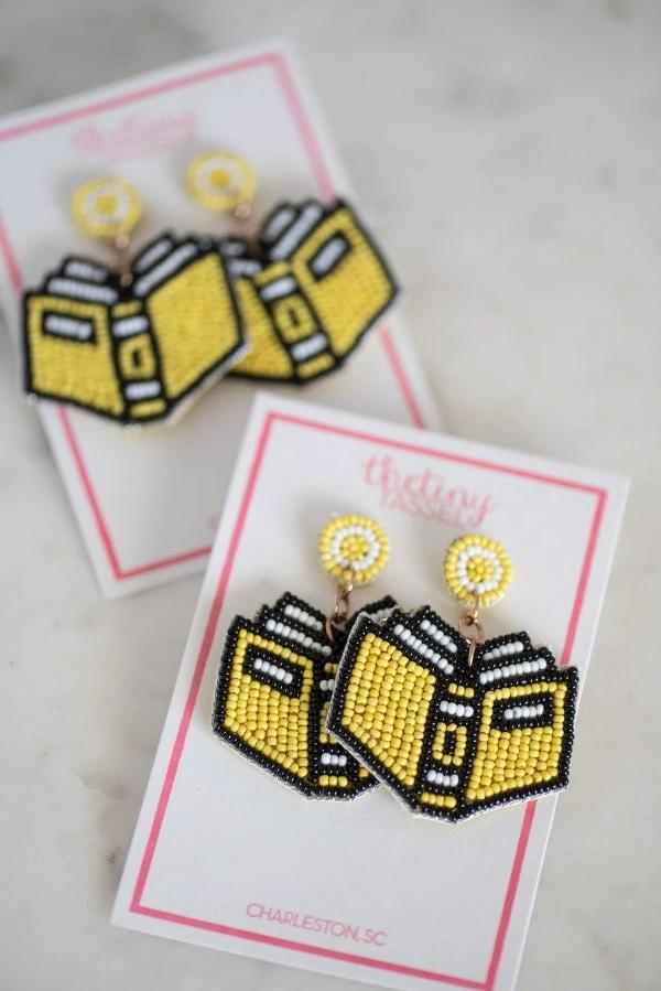 The Gibson Earring in Yellow by TheTinyTassel