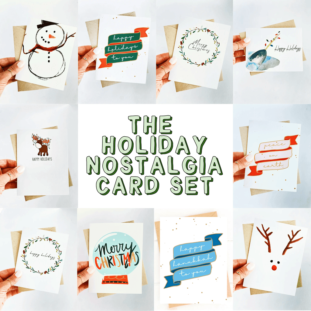 The Holiday Nostalgia Card Set 10 Card Assorted by Five Dot Post