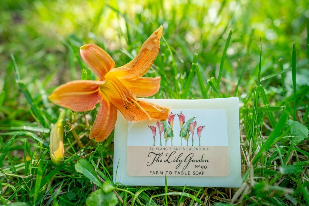 THE LILY GARDEN 5 oz. ~ FARM TO TABLE SOAP SLICE by Essential Journeys