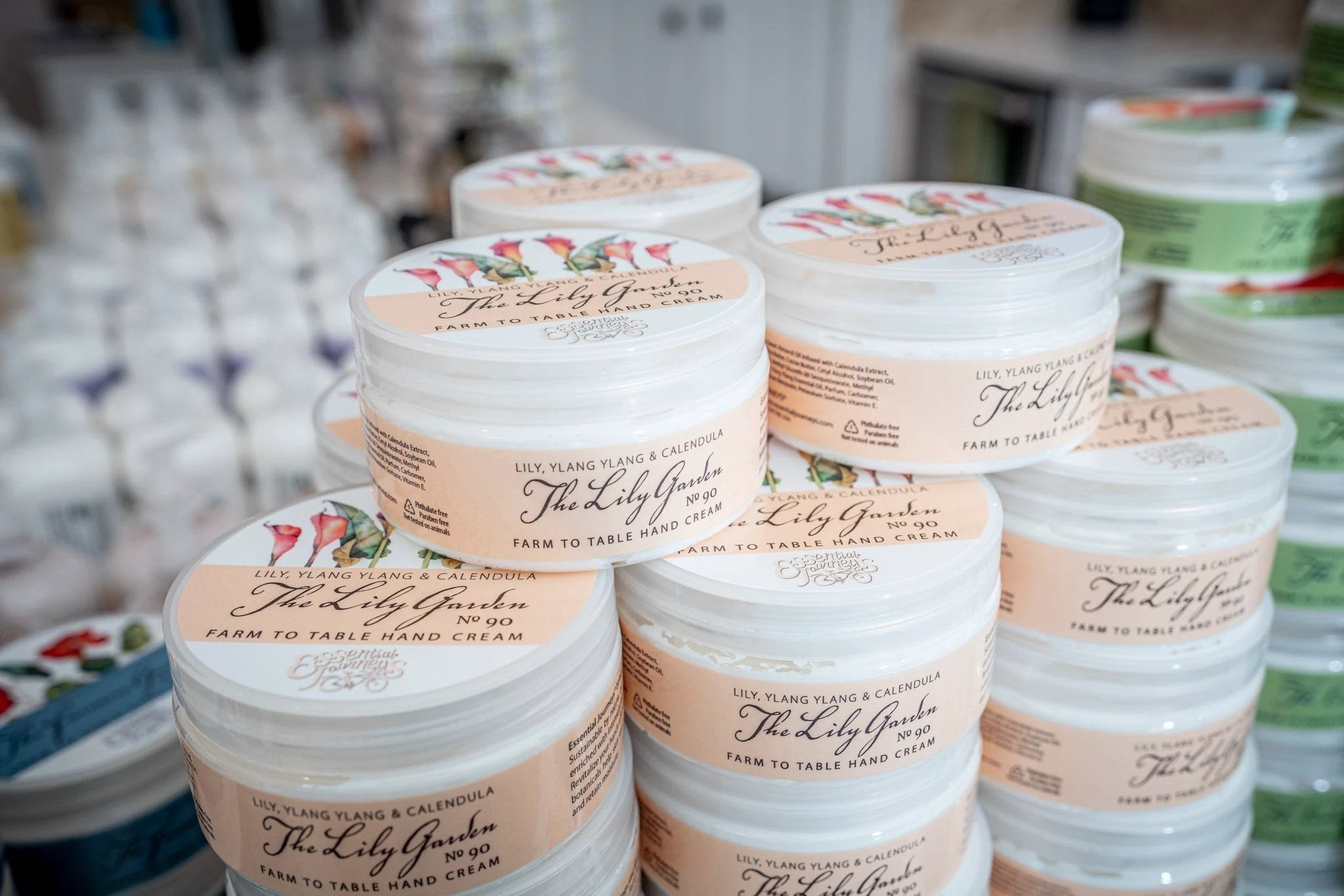 THE LILY GARDEN 8 oz. ~ FARM TO TABLE HAND CREAM by Essential Journeys