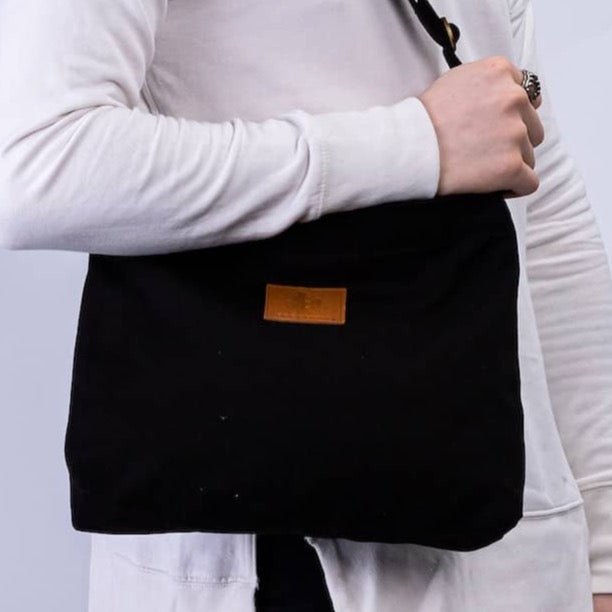 The Mini Amani Canvas Crossbody Bag Unisex Crossbody Bags La Vie Bien The Mini Amani Canvas Crossbody Bag Unisex