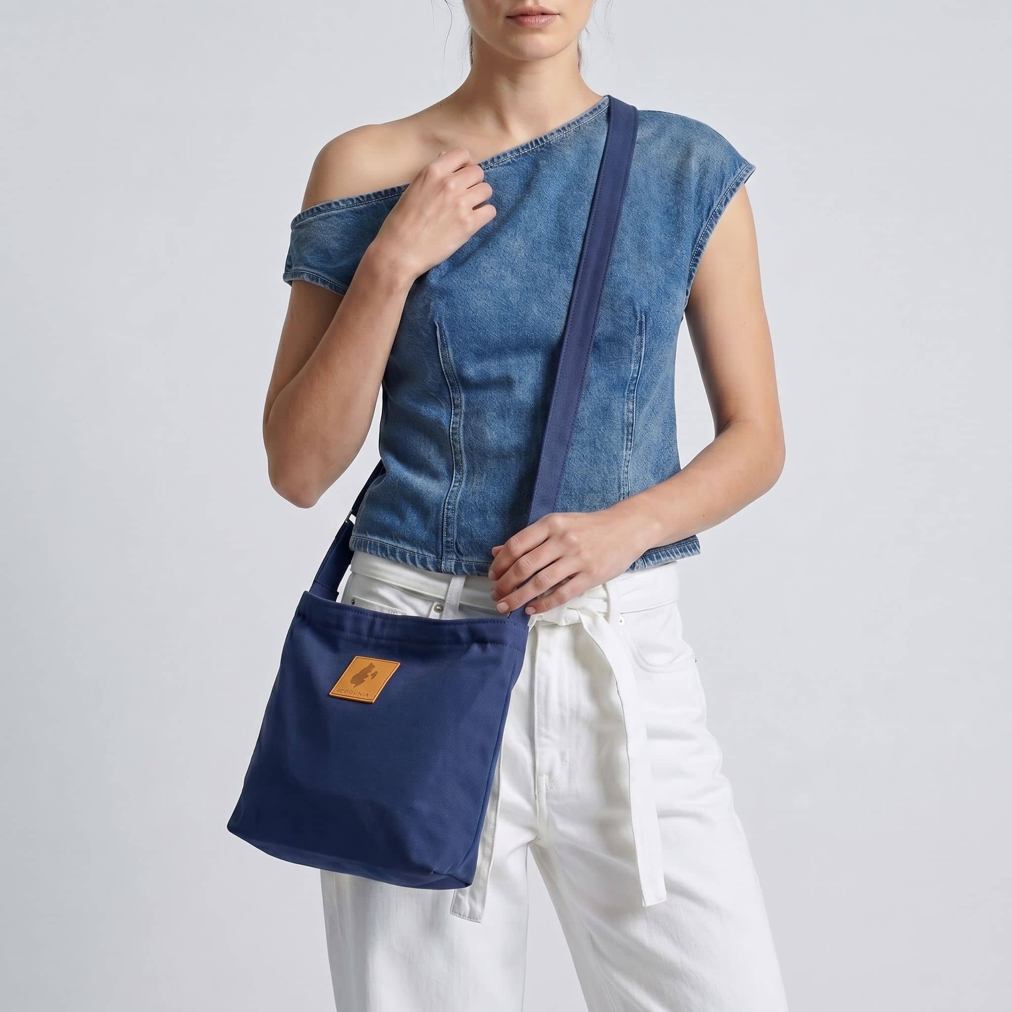 The Mini Amani Canvas Crossbody Bag Unisex Crossbody Bags La Vie Bien The Mini Amani Canvas Crossbody Bag Unisex