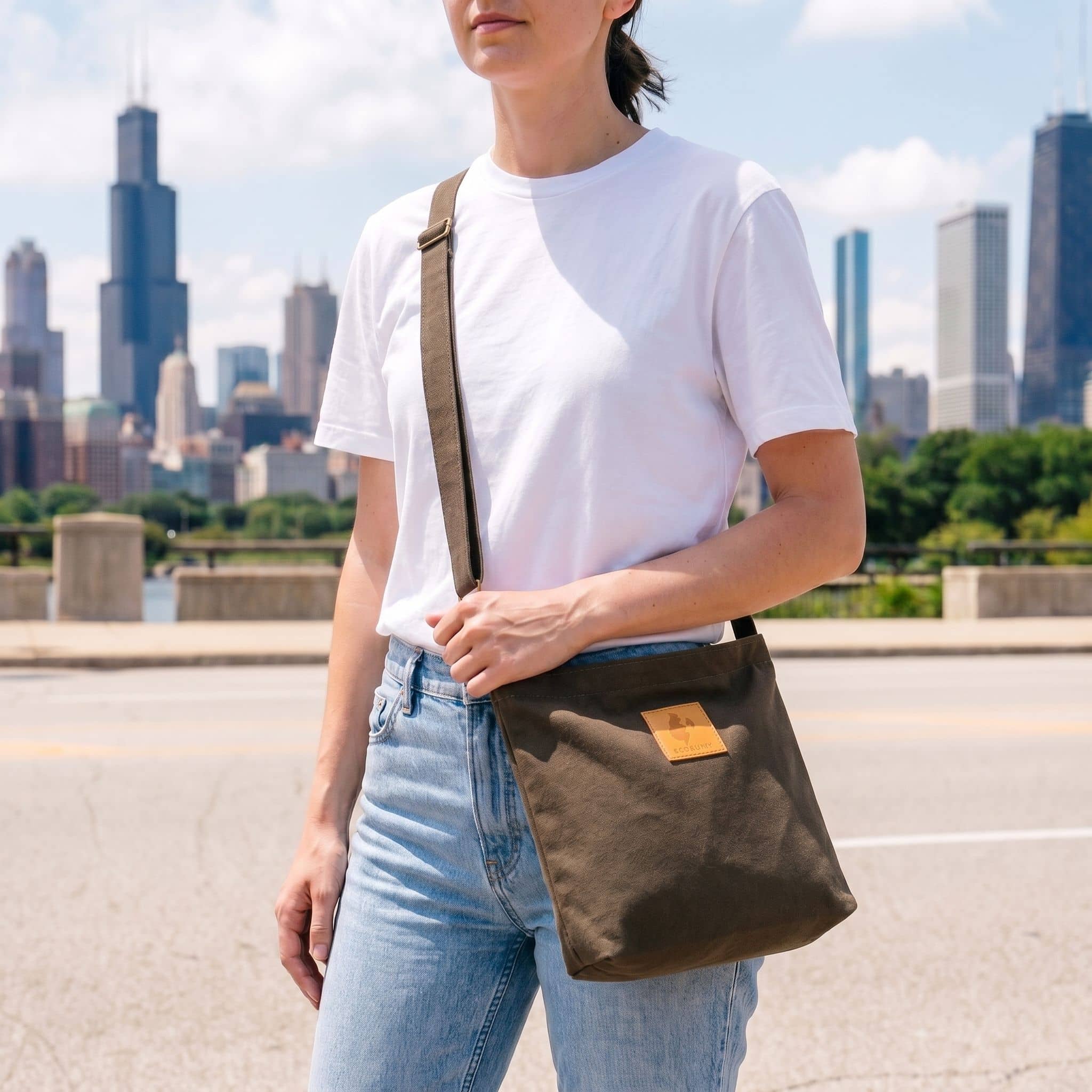 The Mini Amani Canvas Crossbody Bag Unisex Crossbody Bags La Vie Bien The Mini Amani Canvas Crossbody Bag Unisex