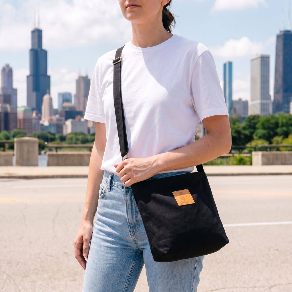 The Mini Amani Canvas Crossbody Bag Unisex Crossbody Bags La Vie Bien The Mini Amani Canvas Crossbody Bag Unisex