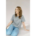 The Mom Crop in Moon Mist by Polished Prints