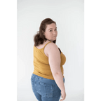 The Mom Tank in Almond by Polished Prints