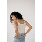 The Mom Tank in Natural by Polished Prints