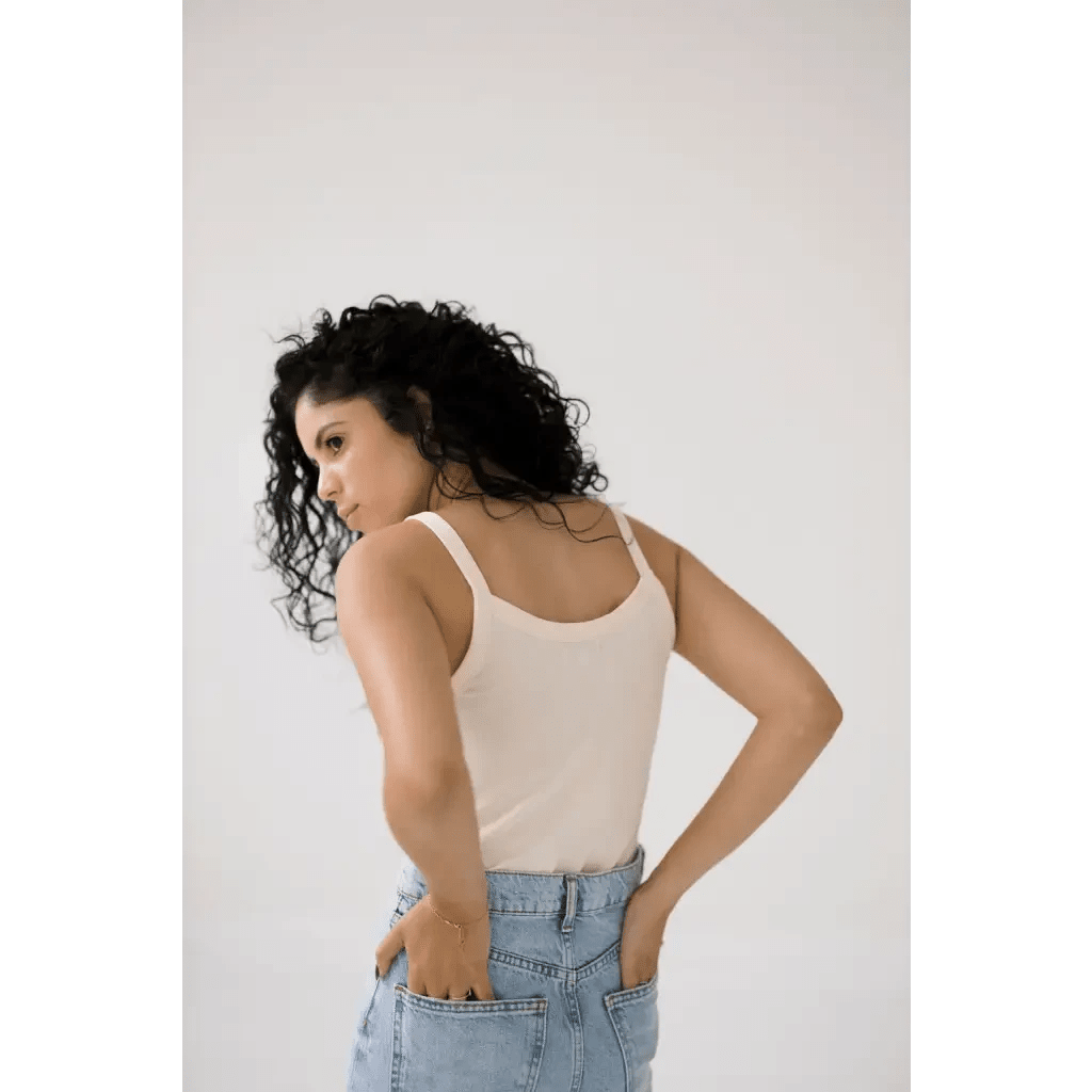 The Mom Tank in Natural by Polished Prints