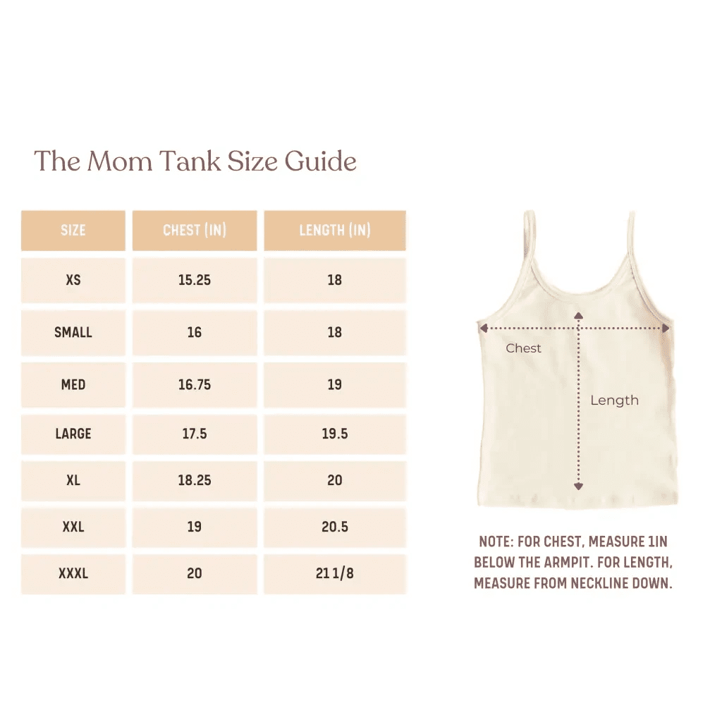The Mom Tank in Navy by Polished Prints