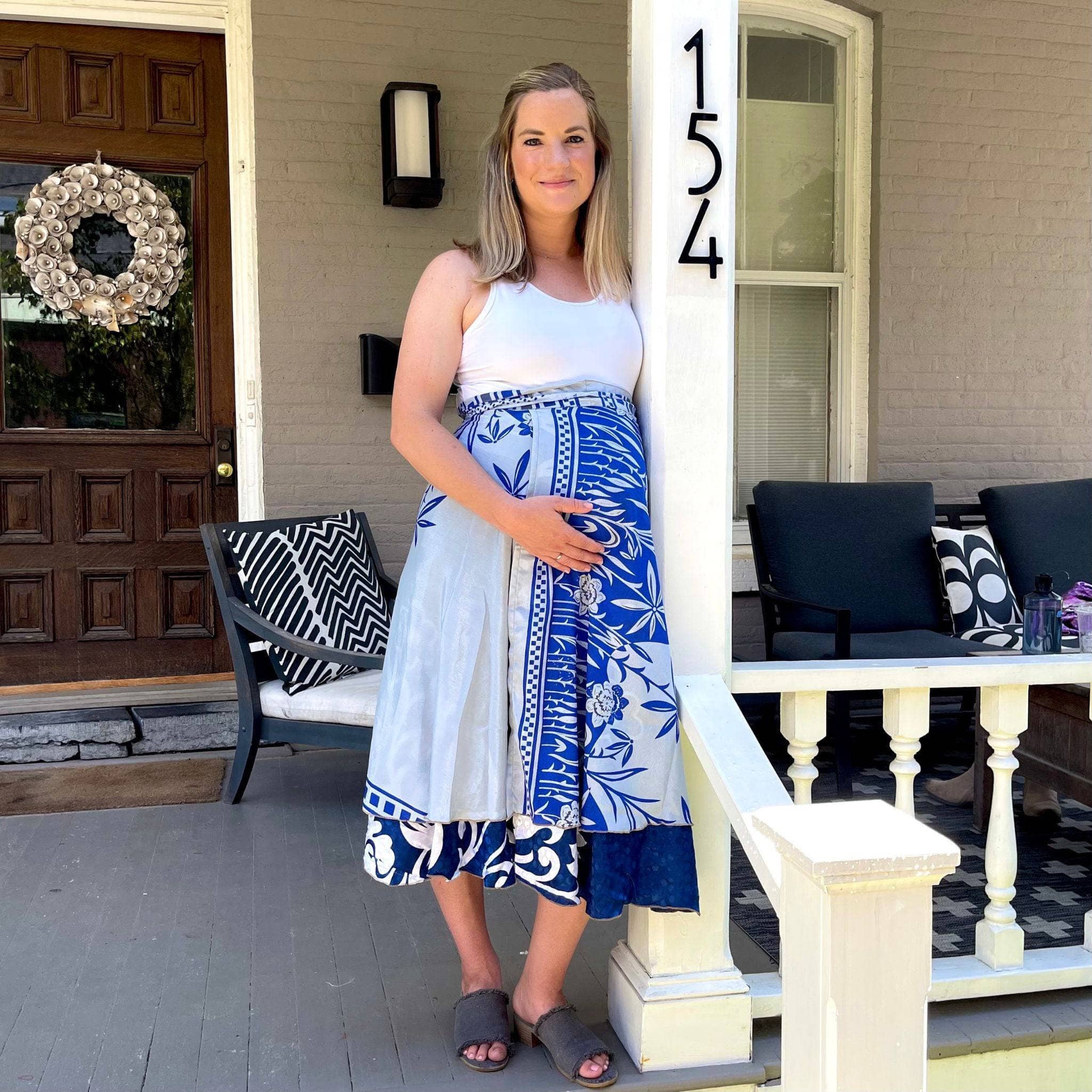 The Original Sari Wrap Skirt Clothing and Accessories La Vie Bien The Original Sari Wrap Skirt