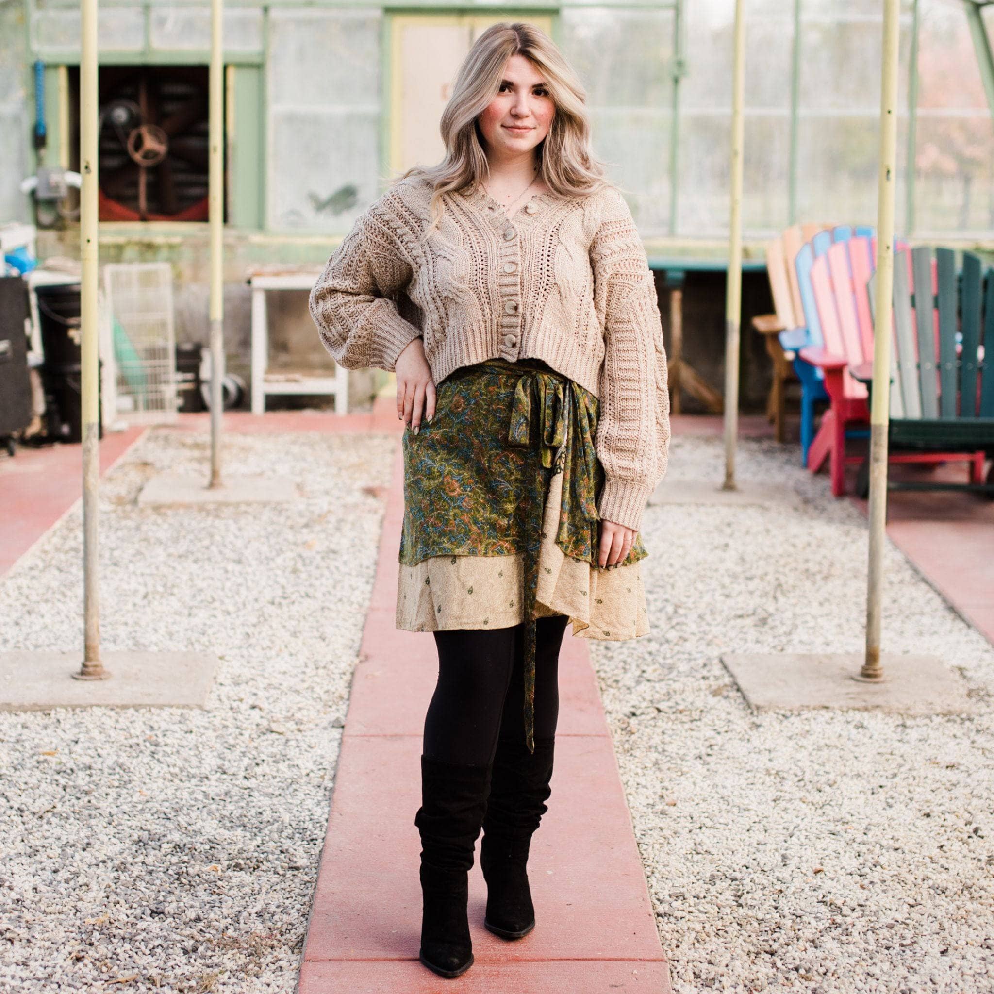 The Original Sari Wrap Skirt Clothing and Accessories La Vie Bien The Original Sari Wrap Skirt