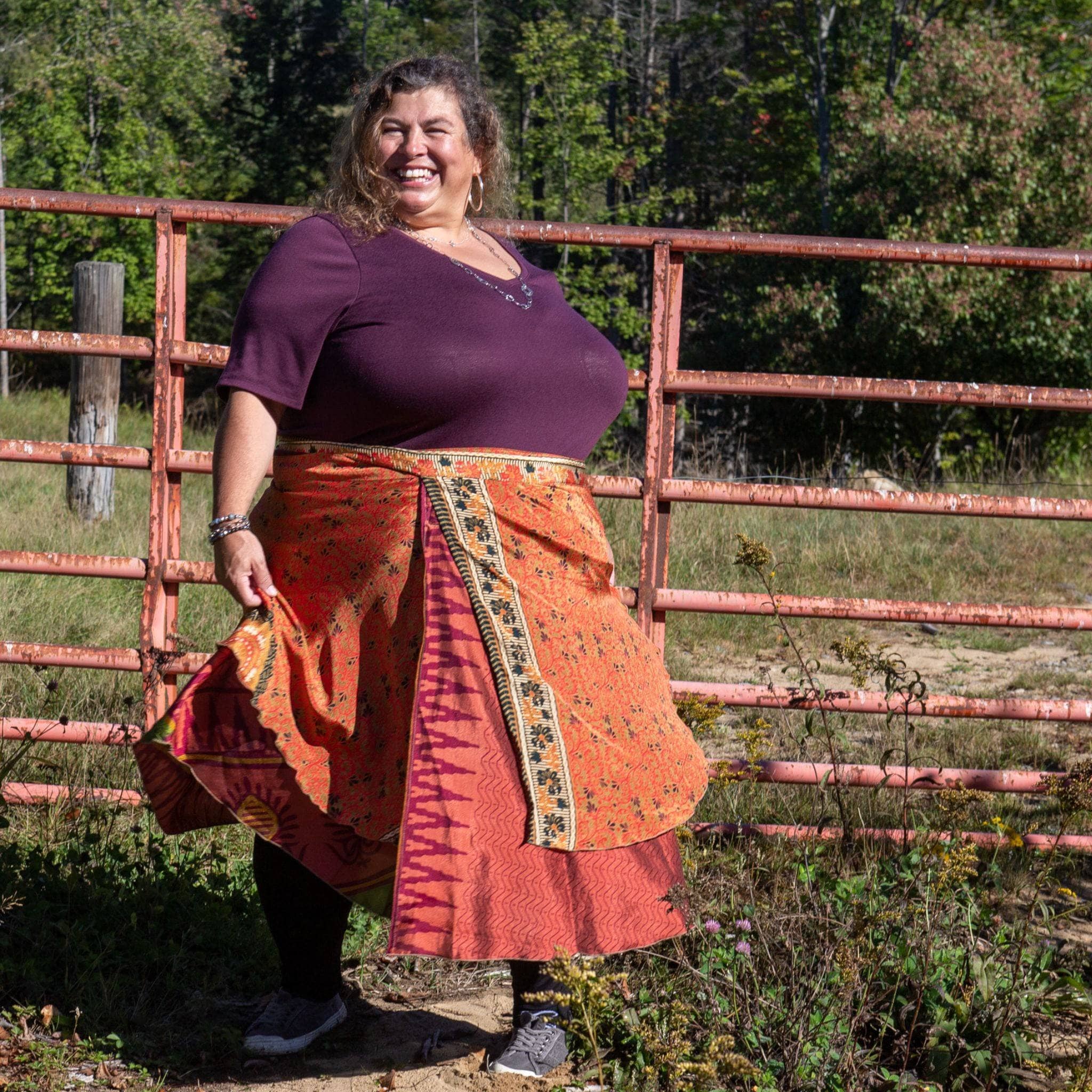 The Original Sari Wrap Skirt Clothing and Accessories La Vie Bien The Original Sari Wrap Skirt