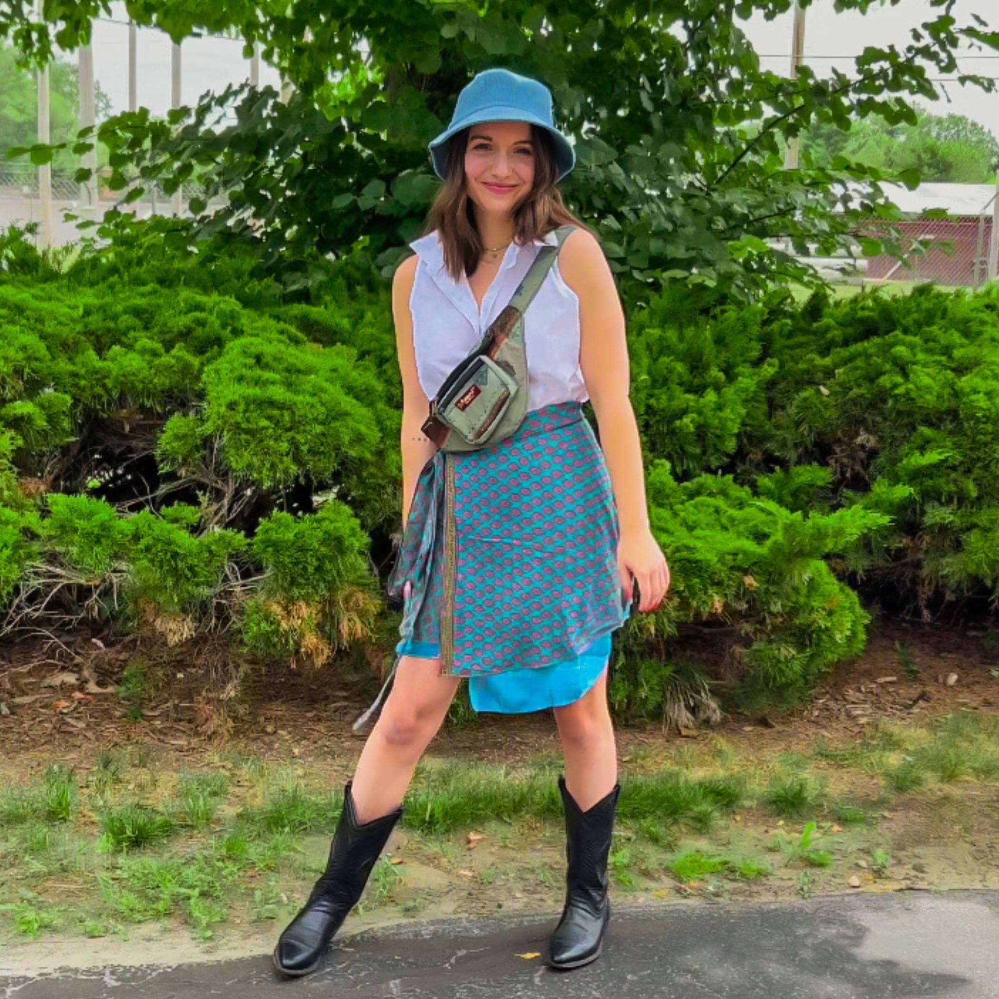 The Original Sari Wrap Skirt Clothing and Accessories La Vie Bien The Original Sari Wrap Skirt