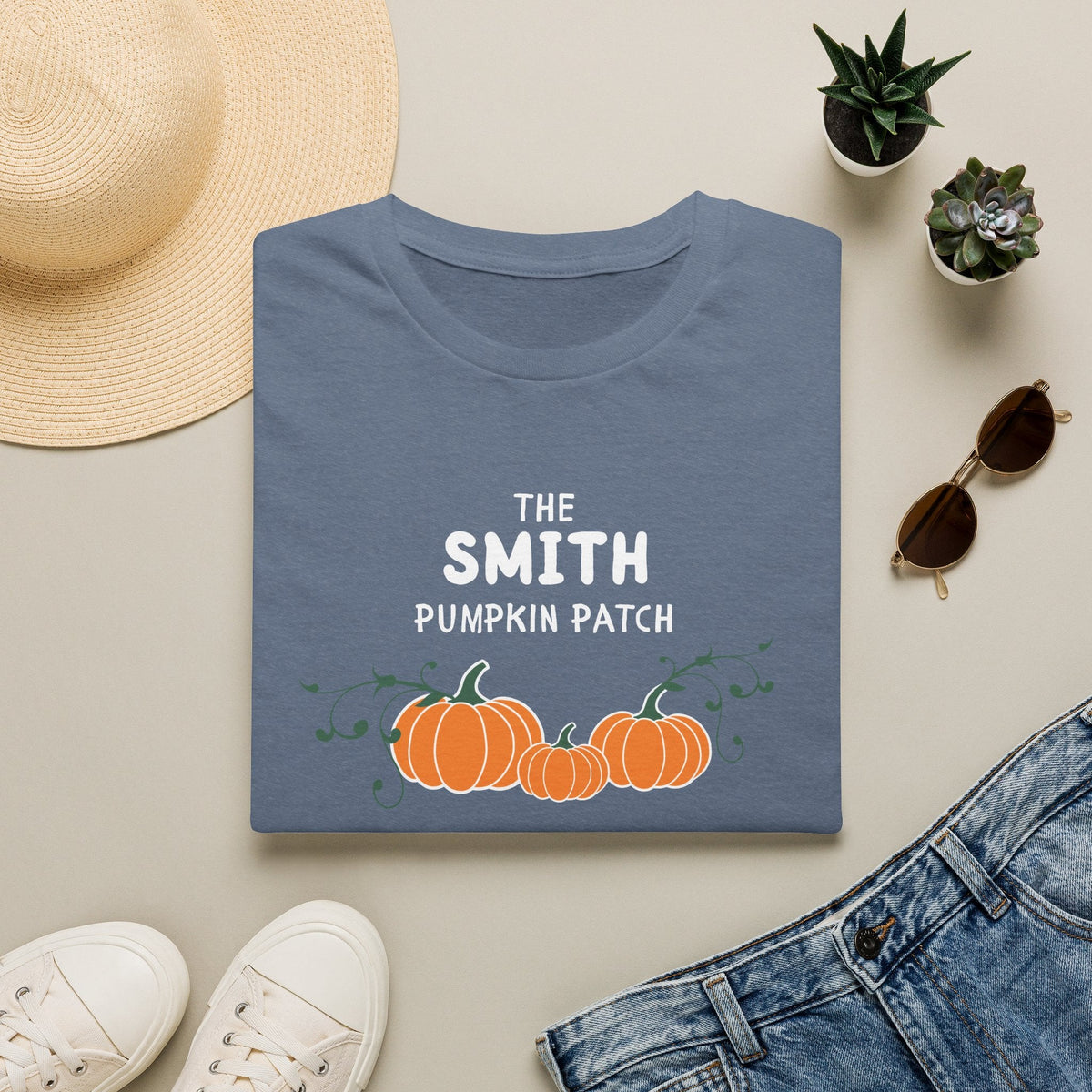 The Personalized Pumpkin Patch T-Shirt, Your family name Pumpkin Patch Fall Tee for autumn family photos, Pregnancy announcements T-Shirt La Vie Bien The Personalized Pumpkin Patch T-Shirt, Your family name Pumpkin Patch Fall Tee for autumn family photos, Pregnancy announcements