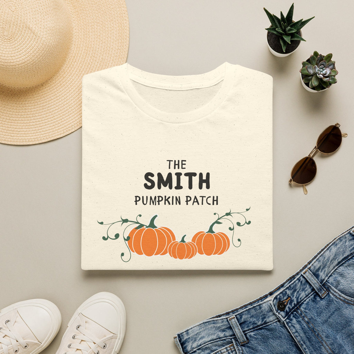 The Personalized Pumpkin Patch T-Shirt, Your family name Pumpkin Patch Fall Tee for autumn family photos, Pregnancy announcements T-Shirt La Vie Bien The Personalized Pumpkin Patch T-Shirt, Your family name Pumpkin Patch Fall Tee for autumn family photos, Pregnancy announcements
