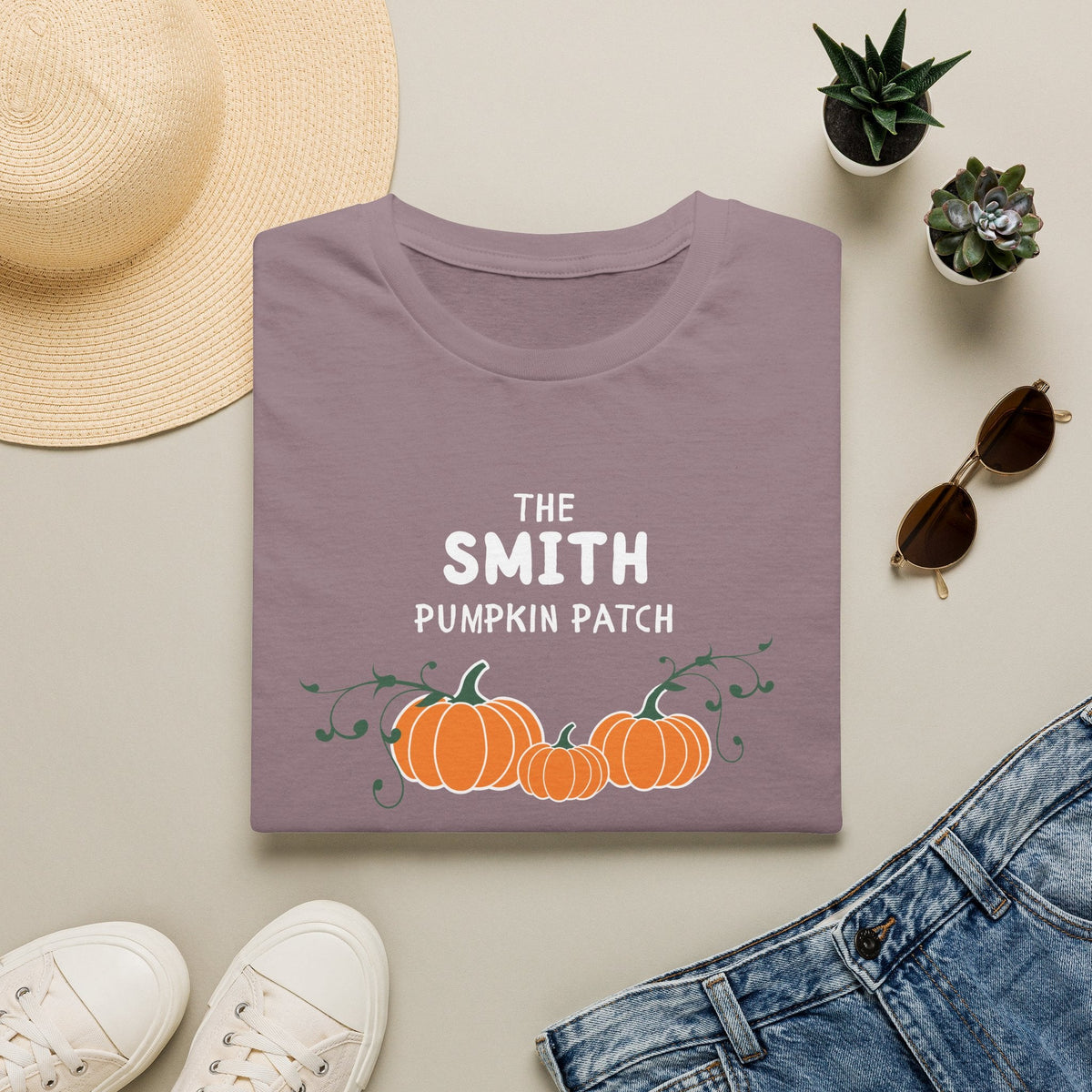 The Personalized Pumpkin Patch T-Shirt, Your family name Pumpkin Patch Fall Tee for autumn family photos, Pregnancy announcements T-Shirt La Vie Bien The Personalized Pumpkin Patch T-Shirt, Your family name Pumpkin Patch Fall Tee for autumn family photos, Pregnancy announcements
