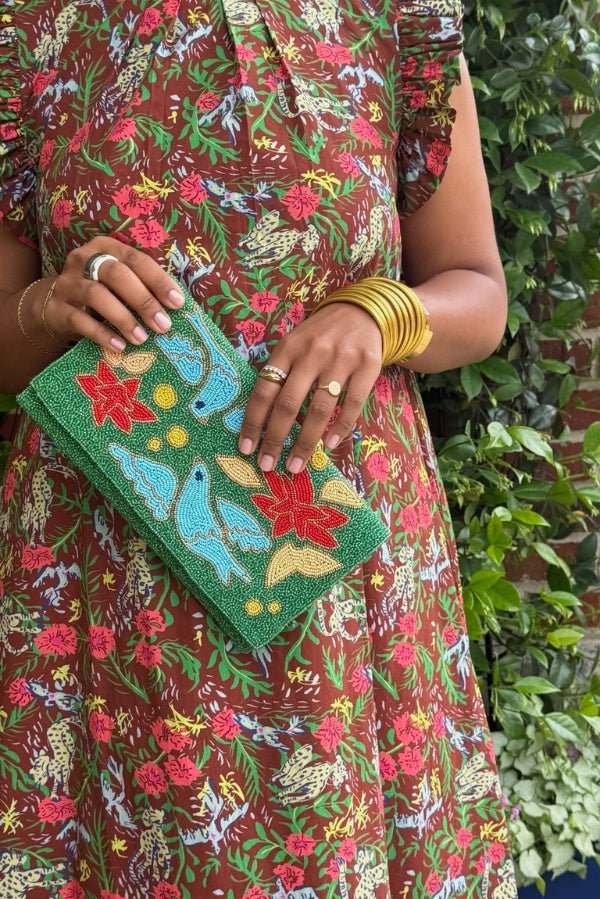 The Poinsett Clutch Accessories La Vie Bien The Poinsett Clutch