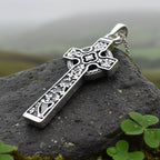 The Quinn Irish Harp Celtic Cross Necklace Pendant La Vie Bien The Quinn Irish Harp Celtic Cross Necklace