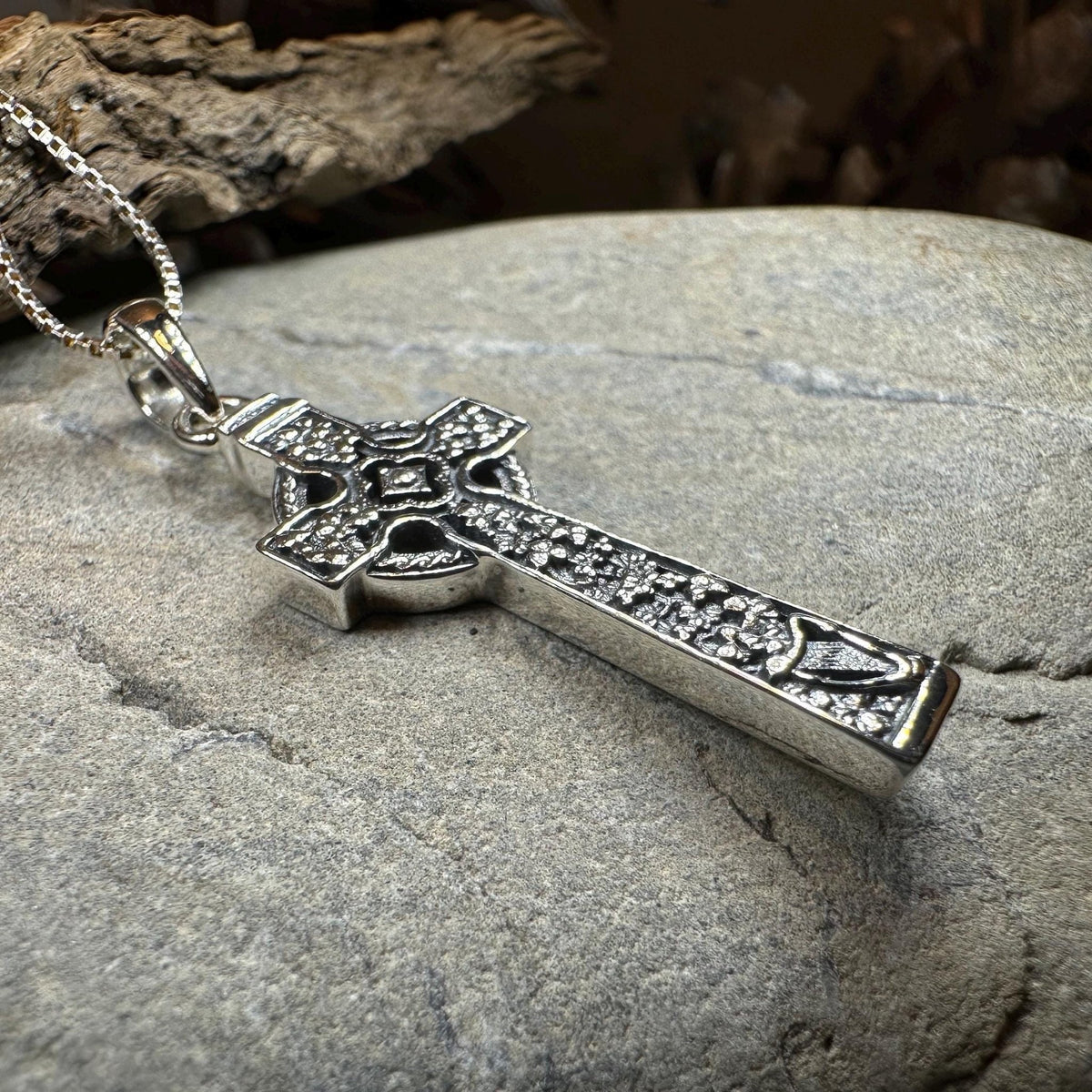 The Quinn Irish Harp Celtic Cross Necklace Pendant La Vie Bien The Quinn Irish Harp Celtic Cross Necklace
