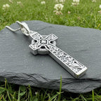 The Quinn Irish Harp Celtic Cross Necklace Pendant La Vie Bien The Quinn Irish Harp Celtic Cross Necklace