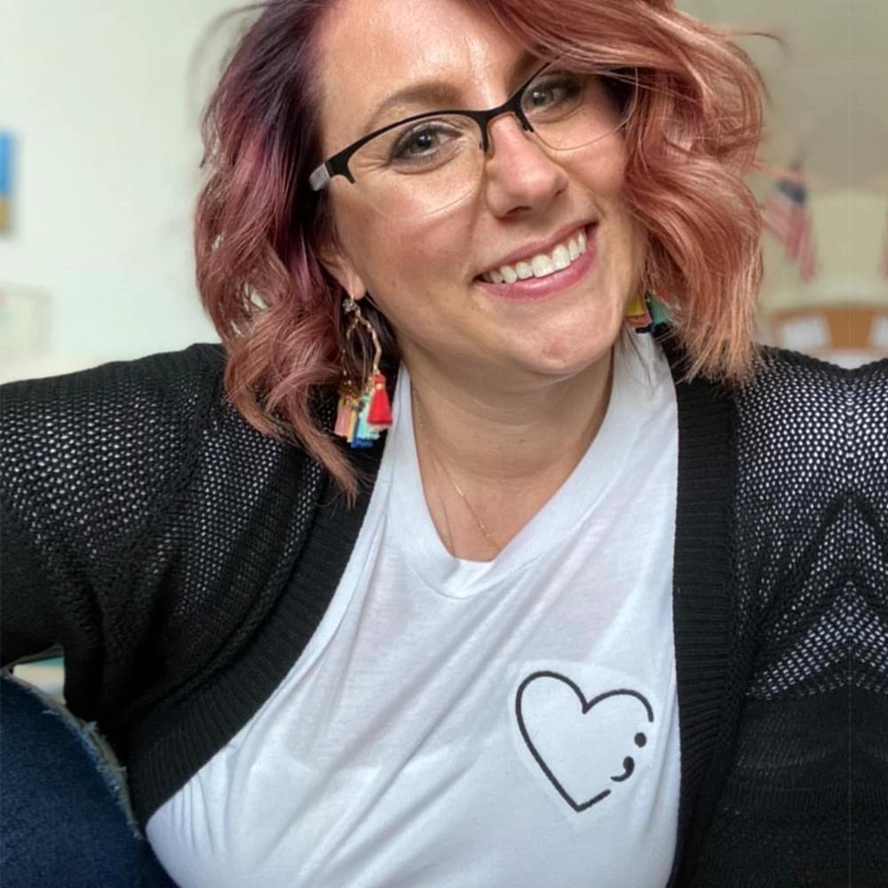The Semicolon Classic Tee by Kind Cotton